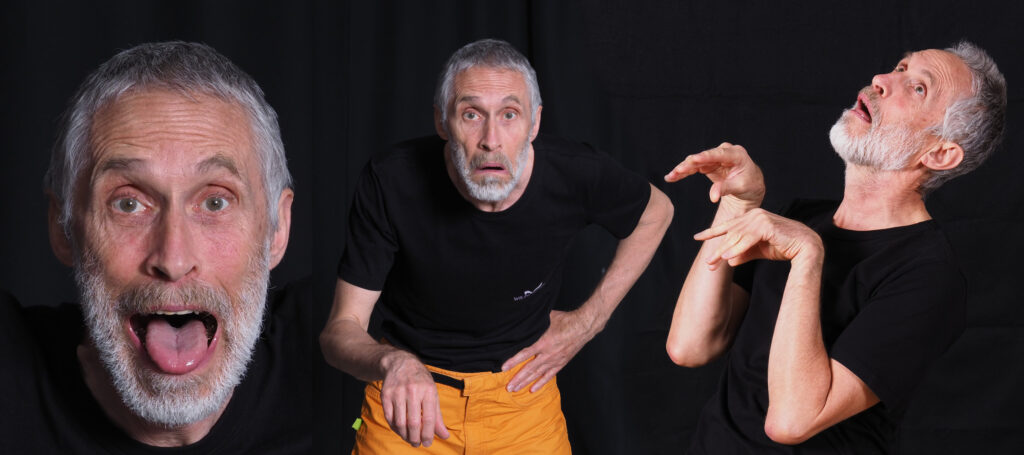 Collage aus drei Portraits auf der Bühne