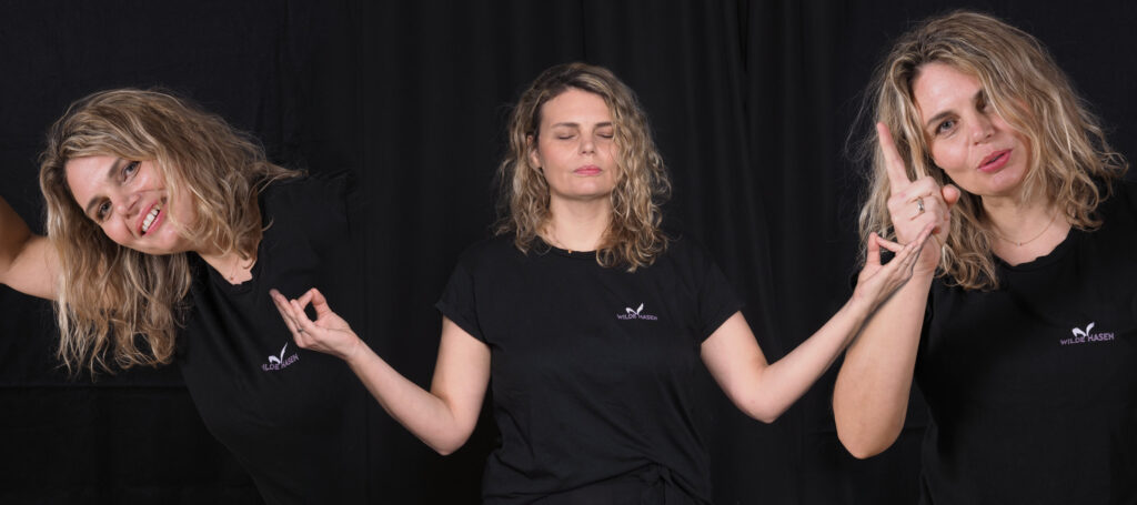 Collage aus zwei Portraits auf der Bühne